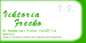 viktoria frecko business card
